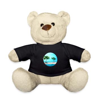 Sommerurlaub Insel Strand Palmen Sonne Palme - Teddy - Schwarz - Vorne