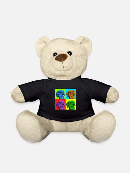 Teckel x 4 - Nounours - noir