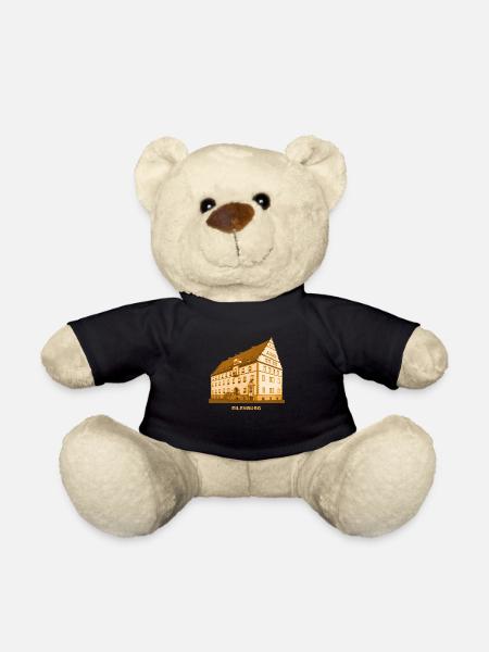 Eilenburg Rathaus Sachsen Dübener Heide Mulde - Teddy - Schwarz