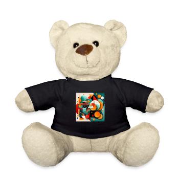 Abstrakte Kunst - Teddy - Schwarz - Vorne
