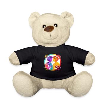 Lo and Li Gemini - Teddy Bear - black - Front