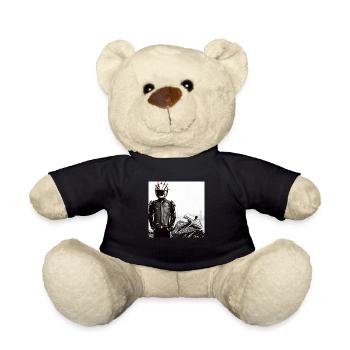 Motorrad Bleistiftzeichnung - Teddy - Schwarz - Vorne