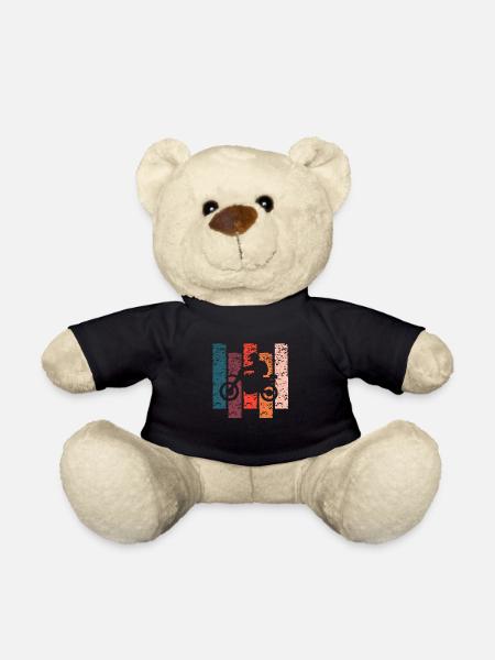 Vintage-Geschenk-Motorrad - Teddy - Schwarz