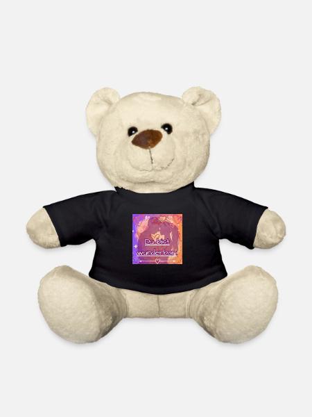 Du bist wunderbar - Teddy - Schwarz