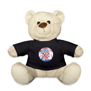 Drapeau national croate emblème Croatie Hrvatska hrv - Nounours - noir - Devant