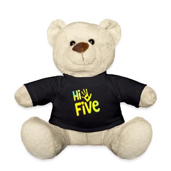 High Five Style Cool Hand Joke Saying Hit Trend - Teddy Bear - black - Front