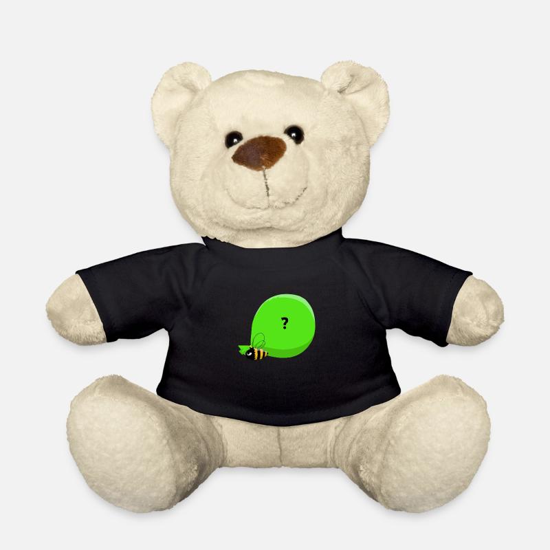 Bee & big mysterious bag - Teddy Bear - black