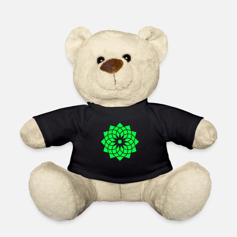 heilige geometrie yoga lebensblume neon symbol - Teddy - Schwarz