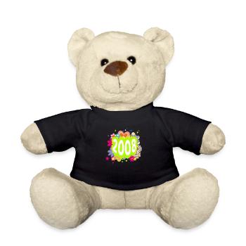 Jahr 2008 Jubiläum Groovy Floral - Teddy - Schwarz - Vorne