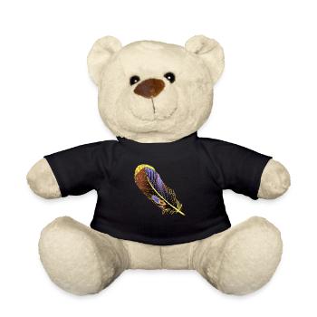 Feather - Teddy Bear - black - Front