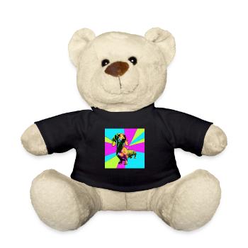 Dachshund Pop Art - Teddy - Schwarz - Vorne