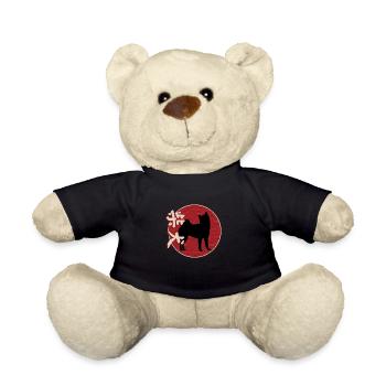 Japanese Shiba Inu - Teddy Bear - black - Front