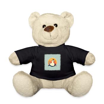 christmassy baby panda christmas present bday - Teddy - Schwarz - Vorne