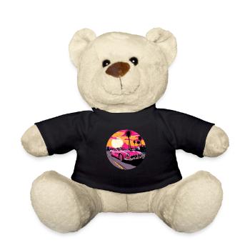 Cabrio in Pink - Teddy - Schwarz - Vorne