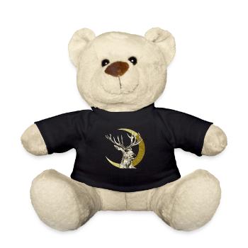 Deer - Teddy Bear - black - Front