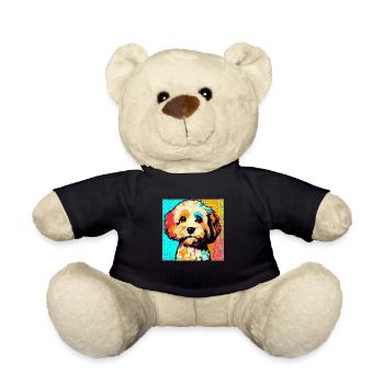 Cavapoo Pop Art - Nounours - noir - Devant