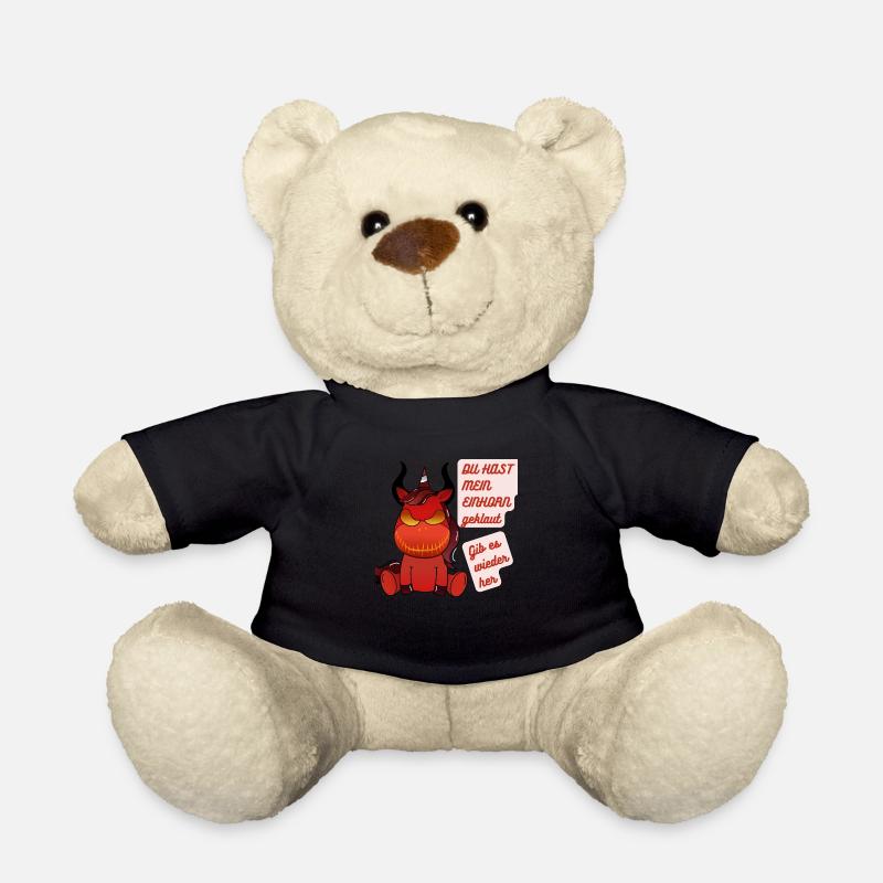 DU hast mein Einhorn geklaut - Teddy - Schwarz