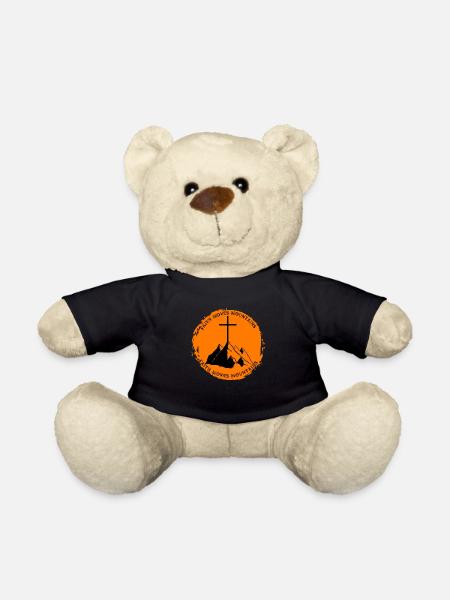 faith moves mountains - Teddy - Schwarz