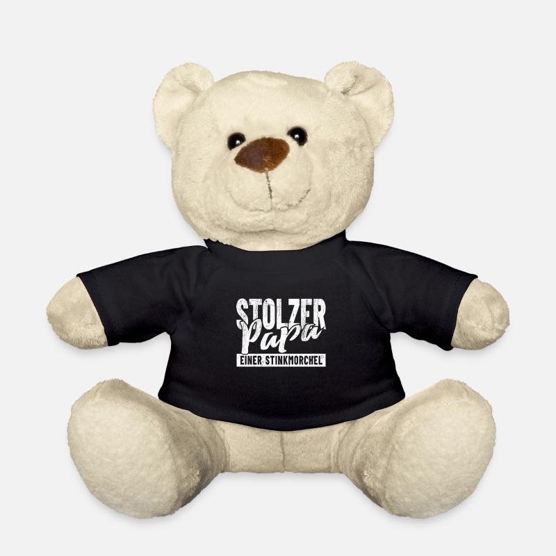 Stolzer Papa einer Stinkmorchel - Teddy - Schwarz