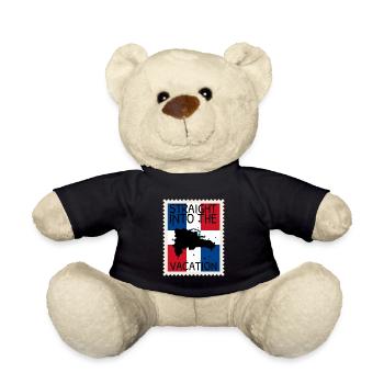 Dominican Republic Flag Dom Rep Flag Travel - Teddy Bear - black - Front