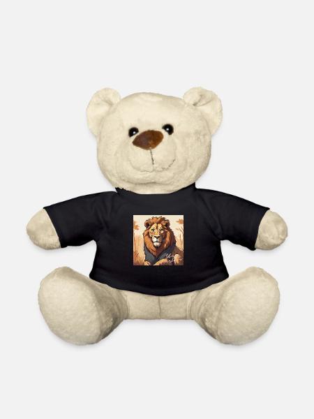 Stay Fearless - Löwen Design - Teddy - Schwarz