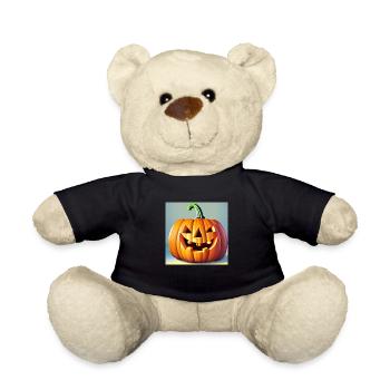 Happy Halloween Kürbis Gesicht gruselig lustig gruselig - Teddy - Schwarz - Vorne