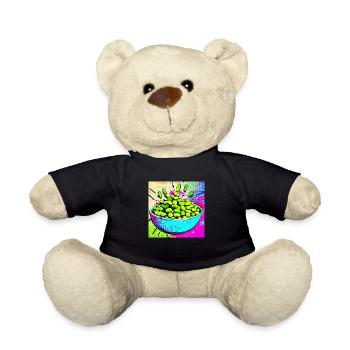 Edamame pop art - Nounours - noir - Devant