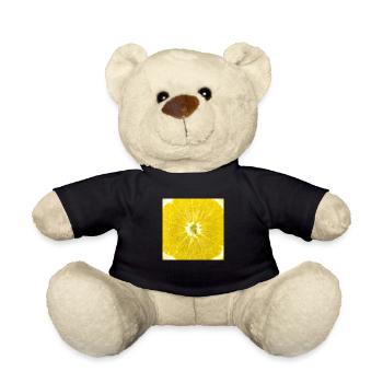 Slice of lemon - Teddy Bear - black - Front