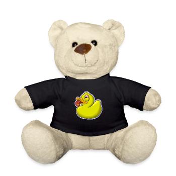 Canard en plastique - Nounours - noir - Devant