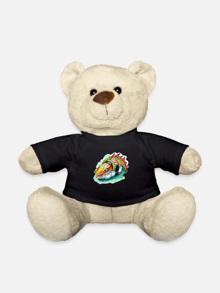 Sushi Dragon - Teddy Bear - black