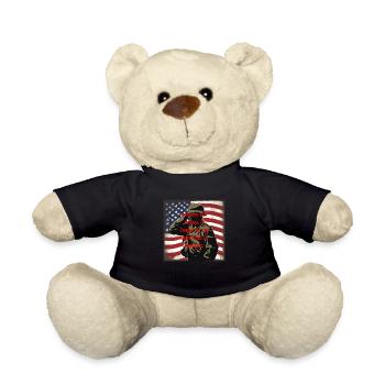 Veterans, veterans, armistice. - Teddy Bear - black - Front
