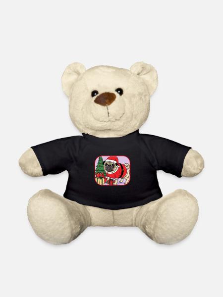 Mops-Weihnachten - Teddy - Schwarz
