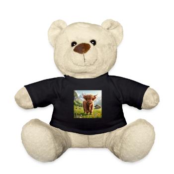 Cute Highland cow - Teddy - Schwarz - Vorne