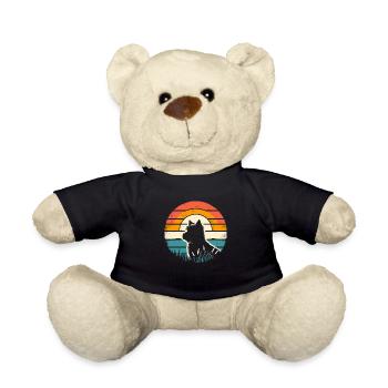 Cairn Terrier Vintage Sunset - Teddy Bear - black - Front