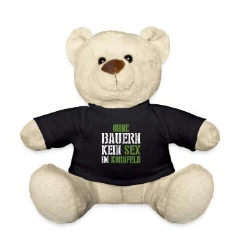 Ohne Bauern kein Sex im Kornfeld Bauernproteste - Teddy - Schwarz - Vorne