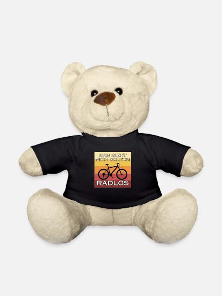 Man sieht mich selten Radlos - Teddy - Schwarz
