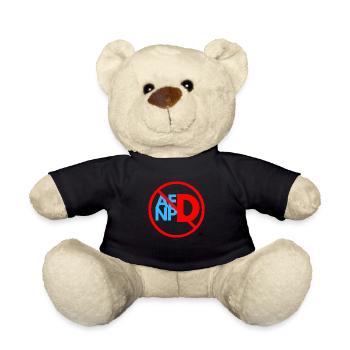 AFD NPD Verbot - Teddy - Schwarz - Vorne