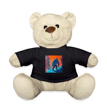 BigFoot, big foot, sasquatch - Teddy - Schwarz - Vorne