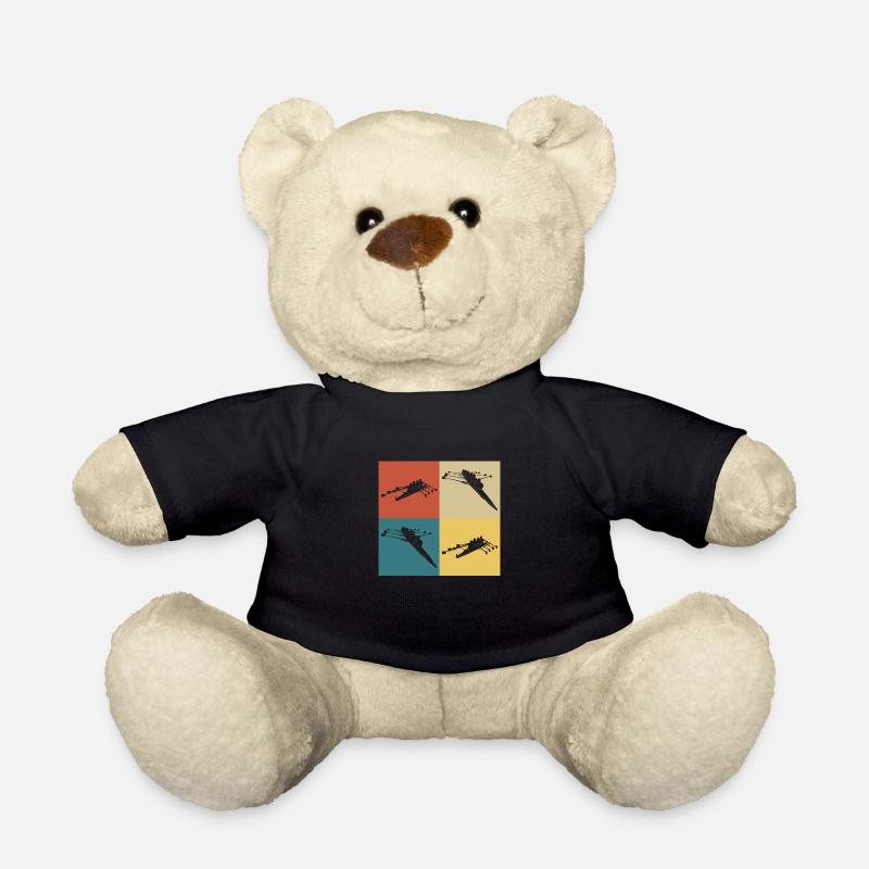 Retro-Vintage-Rudern - Teddy - Schwarz