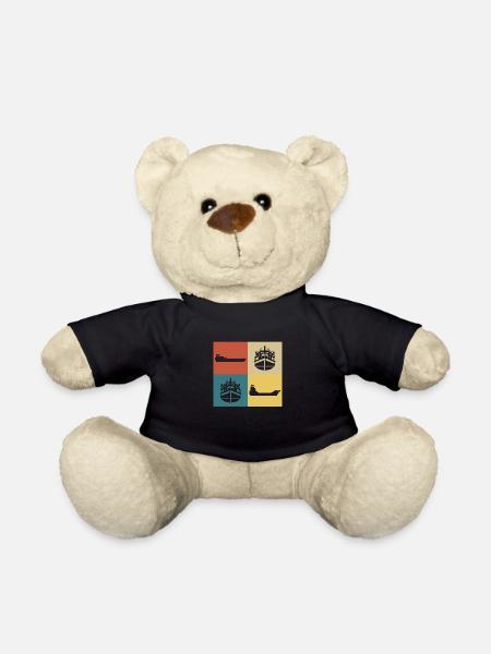 Retro-Vintage-Hausboot - Teddy - Schwarz
