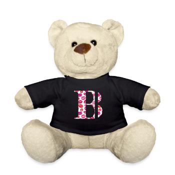 Letter b kisses - Teddy Bear - black - Front