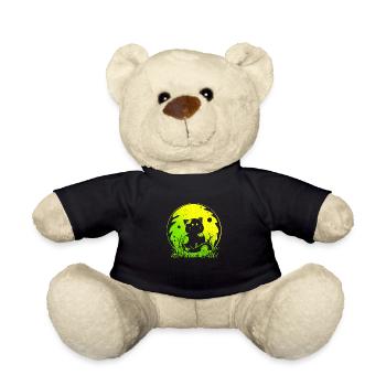 Cat in Nature - Spring Edition - Teddy Bear - black - Front