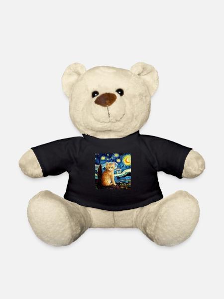 Katze, katzenmotiv, geschenk - Teddy - Schwarz