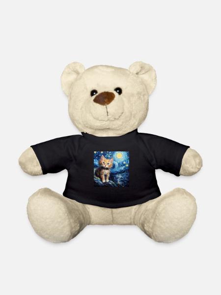 Chat, motif chat, cadeau - Nounours - noir