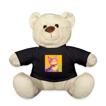 Chat, Motif De Chat - Nounours - noir - Devant