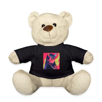 Anime, Demon Girl, Waifu, Japan - Teddy Bear - black - Front