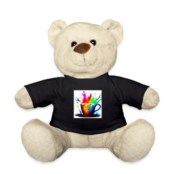 Coffee cups colorful 9 - Teddy Bear - black - Front