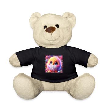 Poussins 3D Hyperréalisme Jaune Blanc avec des boules - Nounours - noir - Devant