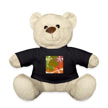 Motif de fleurs - Nounours - noir - Devant