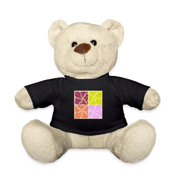 Motif de fleurs - Nounours - noir - Devant